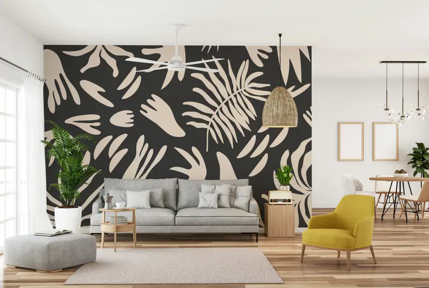 Organic Shapes Wall Mural