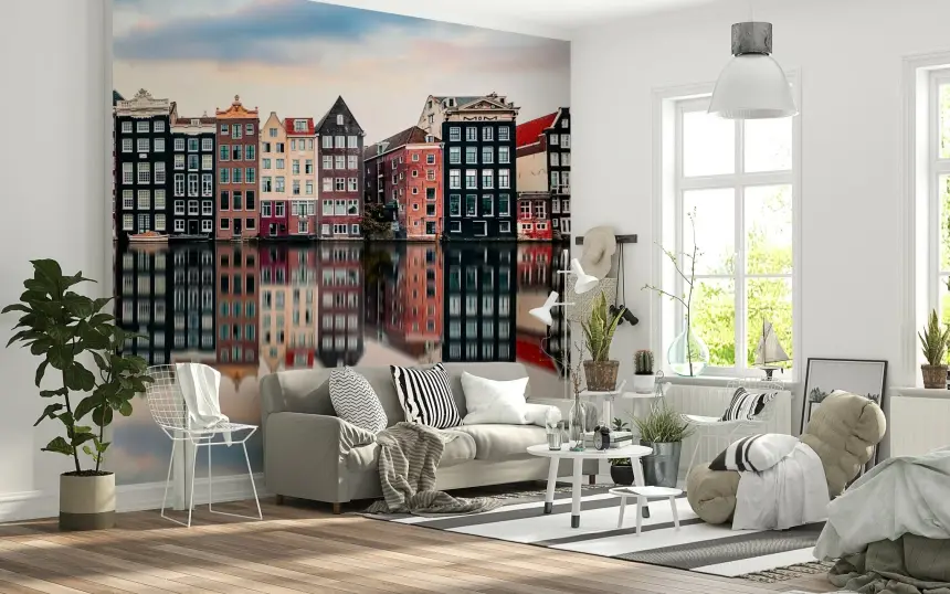 Canal City Calm Wall Mural