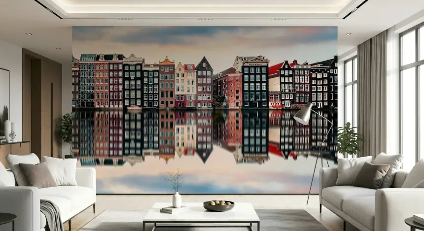 Canal City Calm Wall Mural