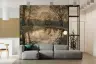 Golden Hour Winter Canal Wall Mural 8