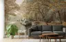 Autumn Woodland Canal Lock Wall Mural 8