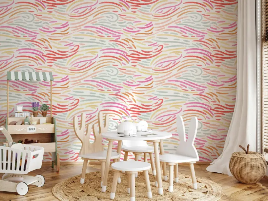Candy Pastel Strokes Wallpaper