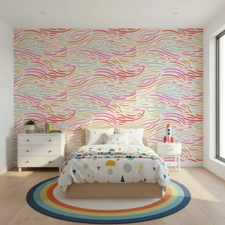 Candy Pastel Strokes Wallpaper