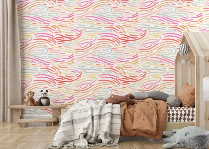 Candy Pastel Strokes Wallpaper