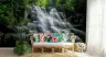 Cascading Forest Waterfall Scenic Wall Mural 8