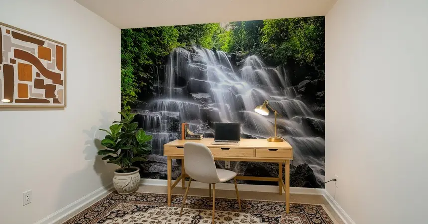 Cascading Serenity Wall Mural