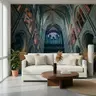 Gothic Cathedral Interior Architectural Wall Mural 8
