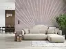 Blush Sunburst Geometric Wall Mural 8