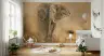 Majestic Elephant Dust Storm Wall Mural 7