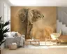 Majestic Elephant Dust Storm Wall Mural 6