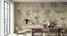 Chinoiserie Botanical Bamboo Lattice Wall Mural 6