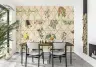 Chinoiserie Botanical Bamboo Lattice Wall Mural 8