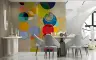 Vibrant Geometric Circles Abstract Wall Mural 7