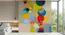 Vibrant Geometric Circles Abstract Wall Mural 8