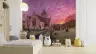Vibrant Sunset Church and Graveyard Wall Mural 8
