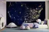 Earth City Lights Night View Wall Mural 8