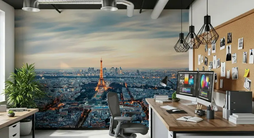 City of Lights Wall Mural