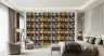 Vibrant Urban Fire Escape Building Pattern Wallpaper 7