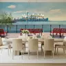 Panoramic Cityscape Waterfront Wall Mural 8