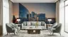 Modern City Lights Skyline Wall Mural 8