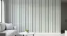 Contemporary Cream and Teal Vertical Stripe Wallpaper 6