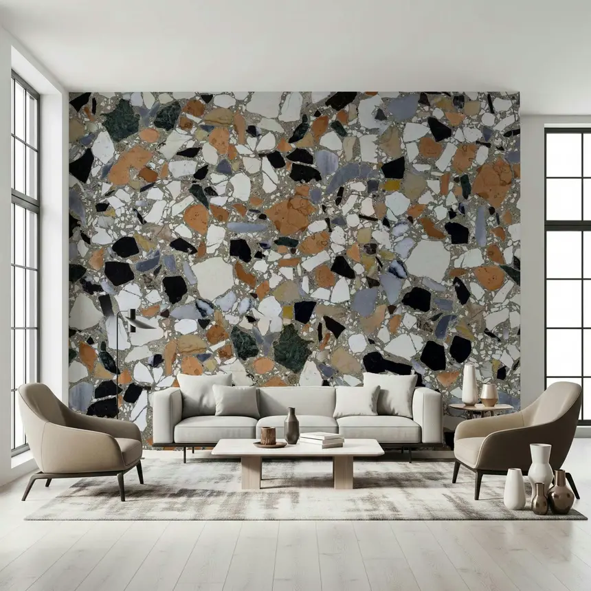Classic Terrazzo Mix Wall Mural