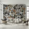 Multi-Color Terrazzo Stone Chip Wall Mural 8