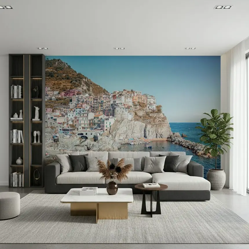 Cliffside Homes View Wall Mural