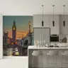Big Ben London Sunset Scenic Wall Mural 8