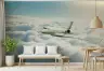 Private Jet Cloudscape Wall Mural 8