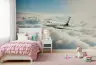 Private Jet Cloudscape Wall Mural 6