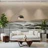 Abstract Coastal Waves Wall Mural 8