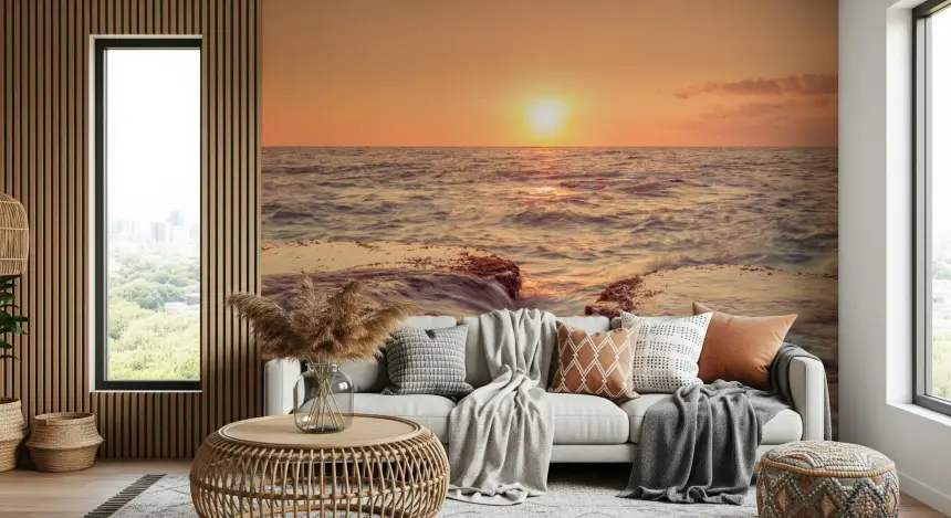 Coastal Dawn Wall Mural