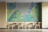 Pastel Tropical Leaf Botanical Wall Mural 7