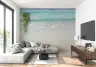 Serene Beach Shoreline Wall Mural 8