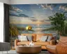 Tranquil Beach Boardwalk Sunset Wall Mural 8