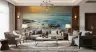 Serene Coastal Sunset Rocky Shore Wall Mural 7