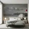 Dramatic Ocean Cliffs and Lighthouse Wall Mural 8