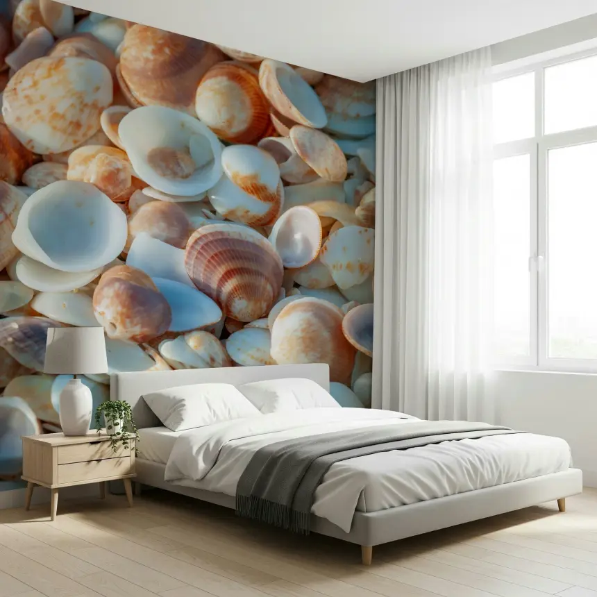 Coastal Shellscape Wall Mural