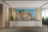 Vibrant Coastal Village Wall Mural 5