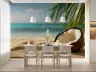 Exotic Coconut Beach Wall Mural 6