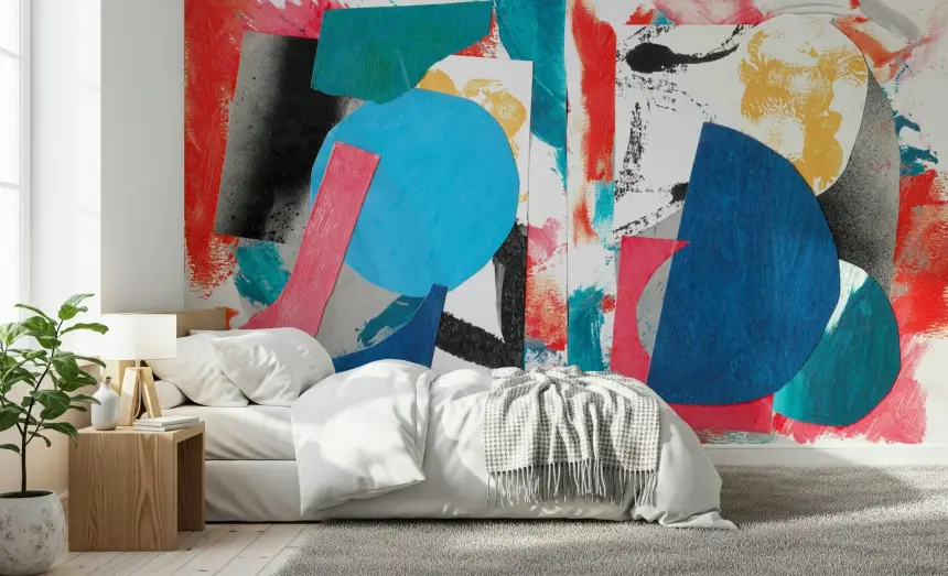 Collage Chaos Wall Mural
