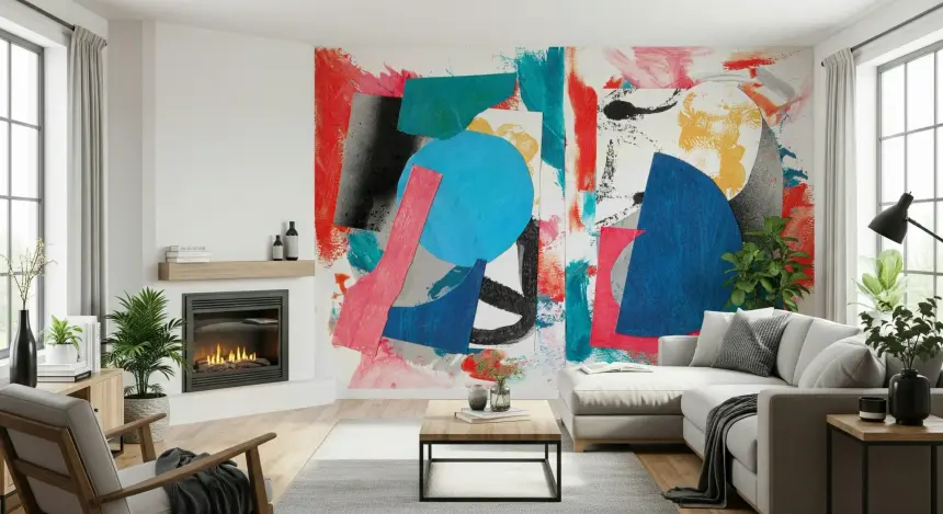 Collage Chaos Wall Mural