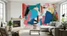 Bold Color Block Geometric Collage Wallpaper Mural 6