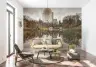 Central Park Lake Reflection Cityscape Wall Mural 8