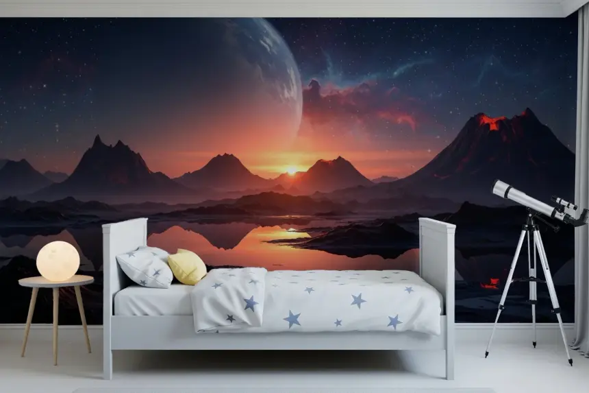 Cosmic Dusk Wall Mural