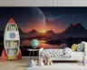 Interstellar Sunset Landscape Wall Mural 6