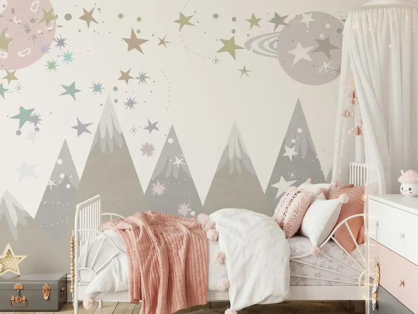 Cosmic Peaks Wall Mural -2719922