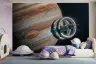 Jupiter and Space Station Kids Wall Mural 7