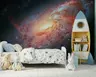 Crimson Gold Galactic Spiral Wall Mural 7